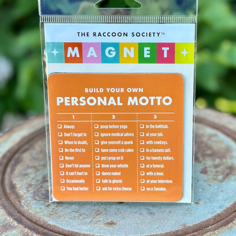 Magnet: Build Your Own Personal Motto